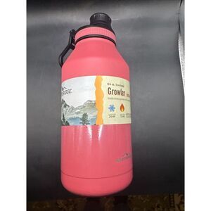 Advenuridge stainless steel 64 Oz Double Wall Jug Water Bottle Reusable Growler